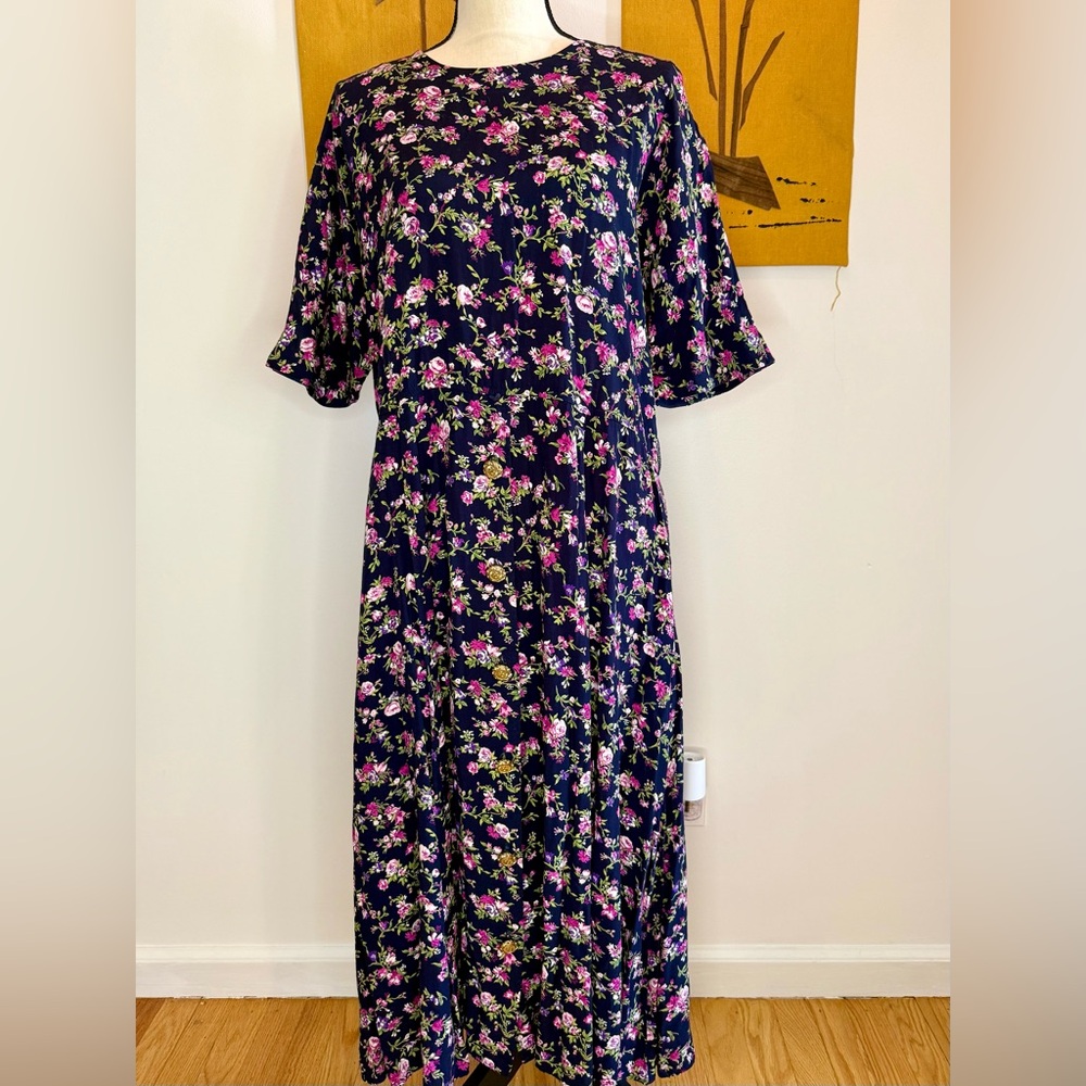 Vintage floral maxi dress